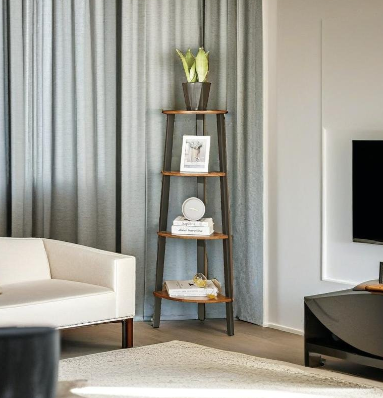 4 Tier Corner Shelf Rack