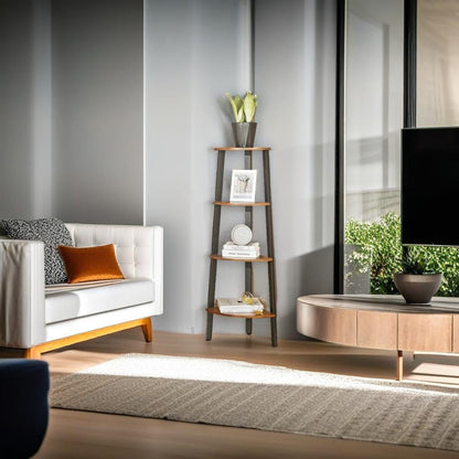 4 Tier Corner Shelf Rack