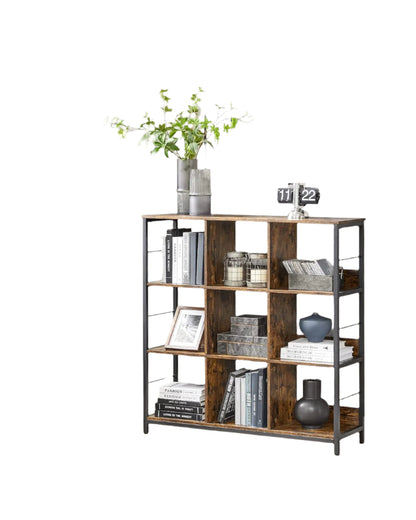 3-Tier Industrial Ladder Shelf Bookcase
